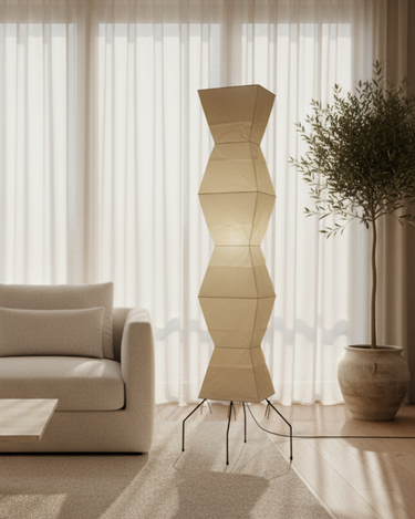 Akari Modern Floor Lamp - Minimalist Design with Warm Lighting Floor Lamps