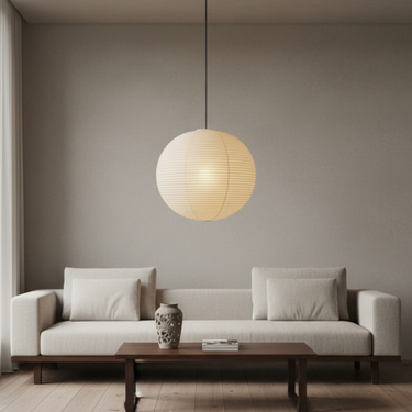Akari Round Pendant Lamp - Elegant Hanging Lights with Ambient Lighting Pendant Lights