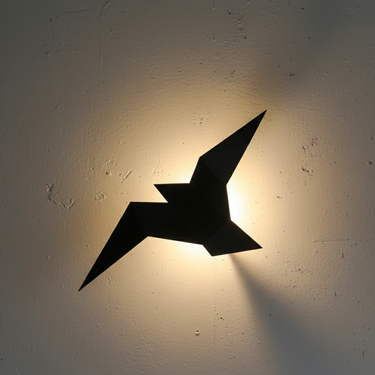 Akaru Origami Wall Light - Sculptural LED Sconces with Japanese Design Wall Lighting