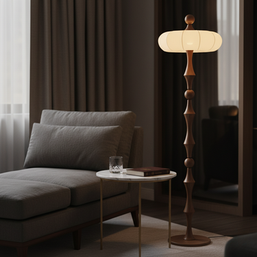 Milo Modern Floor Lamp - Sculptural Retro Design for Living Room with Soft Glow Floor Lamps
