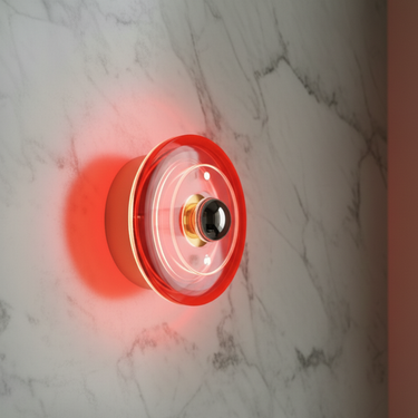 Vestalux - Antique Bauhaus Wall Light Sconce with Colorful LED Accents for Unique Decor Wall Lighting