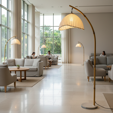 Takumi | Elegant Natural Bamboo Floor Lamp for Living Room Decor Floor Lamps
