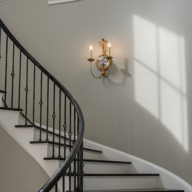 Elegant Brass Wall Sconce Lighting with Antiqued Mirror & Candelabra Lights Wall Sconces