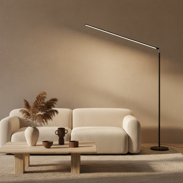 Axion | Modern Adjustable LED Black Floor Lamp for Living Room or Bedroom Lighting Floor Lamps