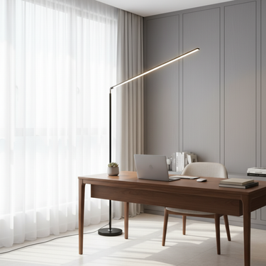 Axion | Modern Adjustable LED Black Floor Lamp for Living Room or Bedroom Lighting Floor Lamps