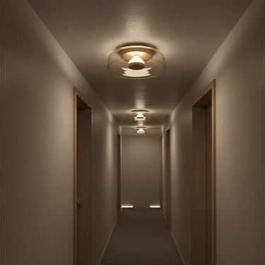Halo Wall Light - Modern Sculptural Sconce with Layered Glow & Glass Dish Wall Lighting