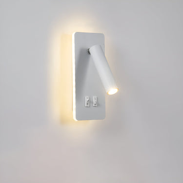 Modern Minimalist Wall Sconce Light with Dual Switch & 330° Rotatable LED Wall Lights